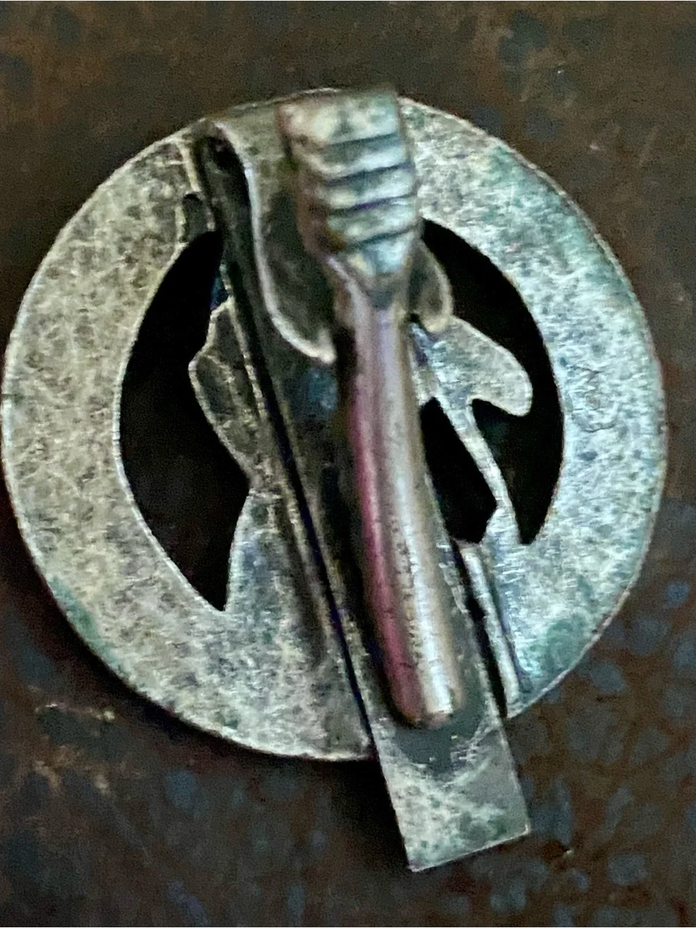 St. Christopher “Protect Us” Pewter Auto Visor Clip - Protective Patron Saint
